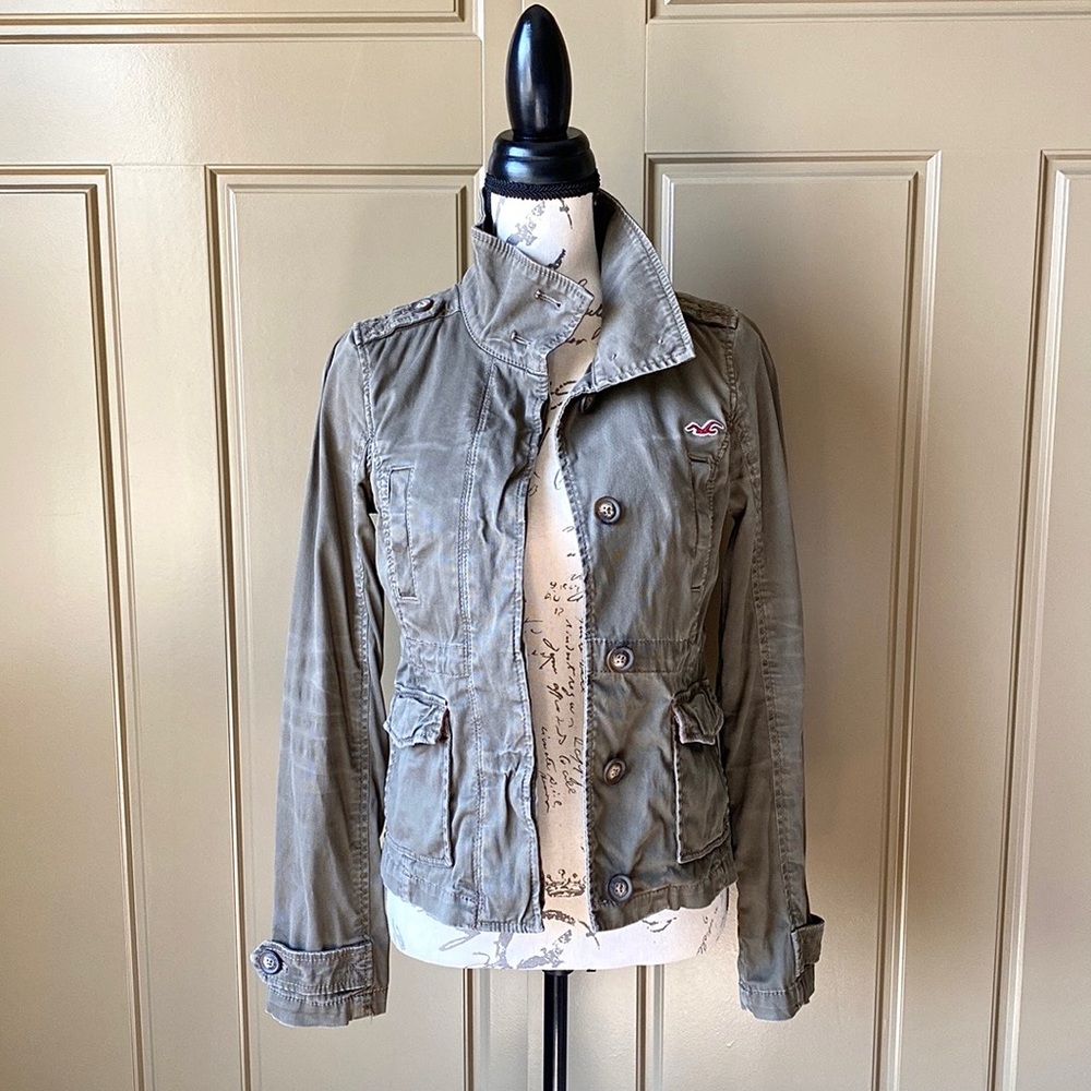 Hollister Army Green Utility Jacket